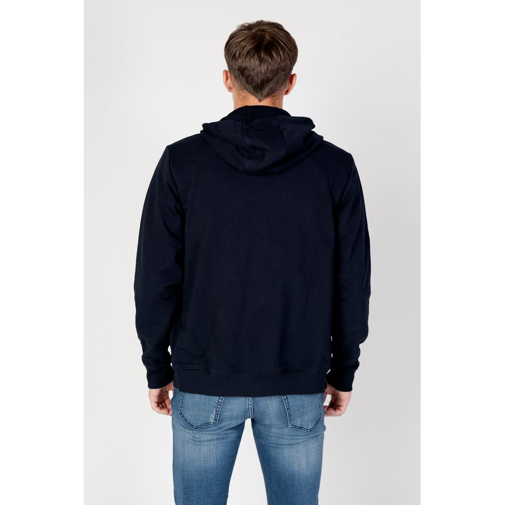 Pulover albastru din bumbac organic Tommy Hilfiger Jeans