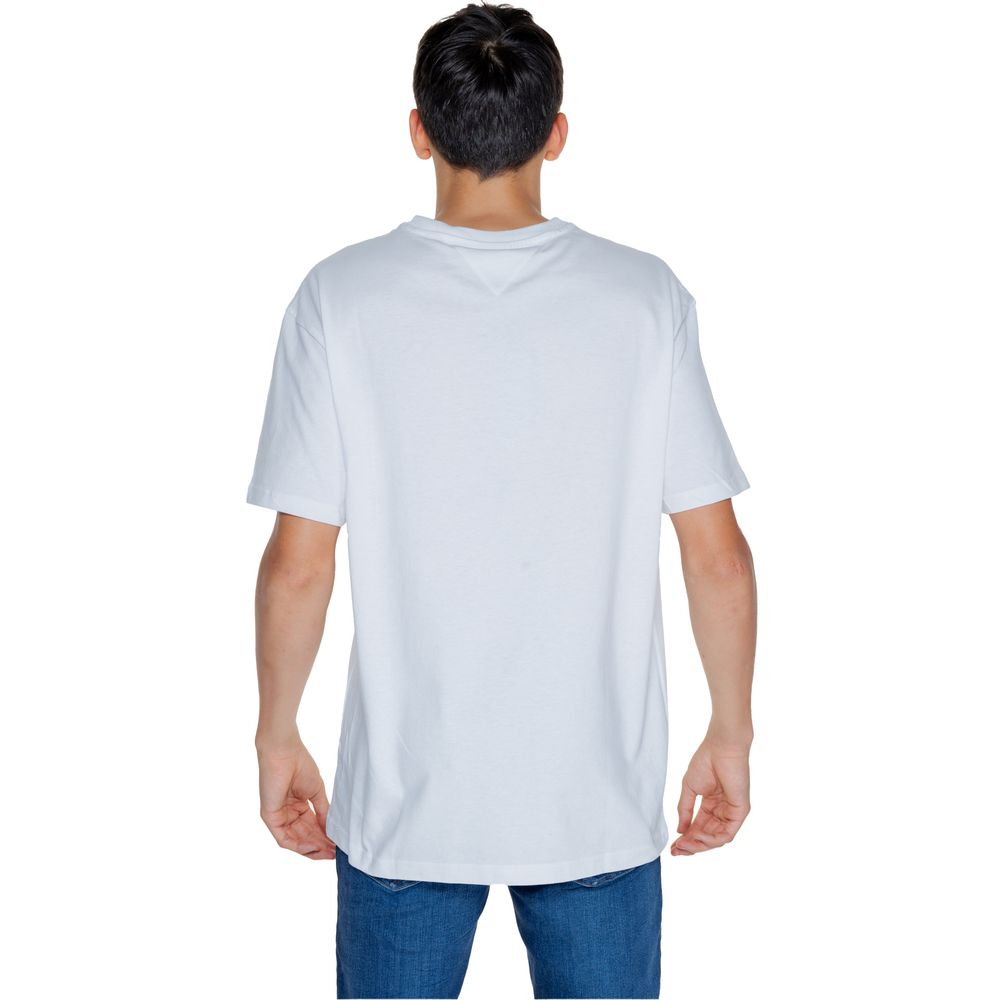 Tricou Tommy Hilfiger Jeans din bumbac alb