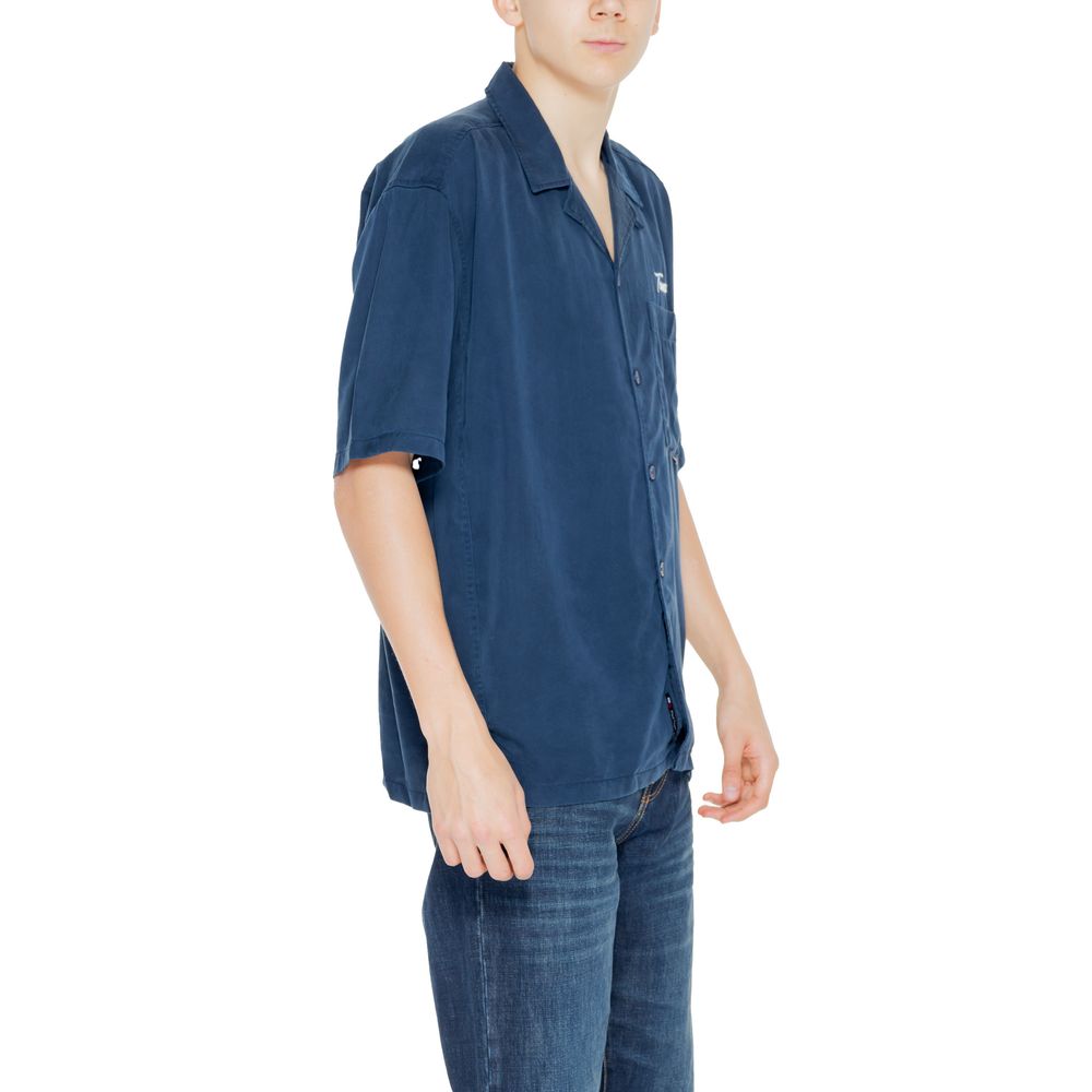 Tommy Hilfiger Jeans – Blaues Lyocell-Hemd