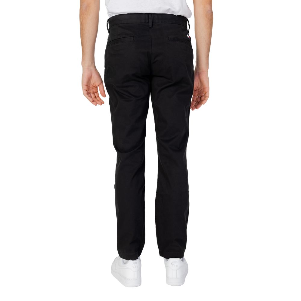 Blugi și pantaloni negri din bumbac organic Tommy Hilfiger Jeans