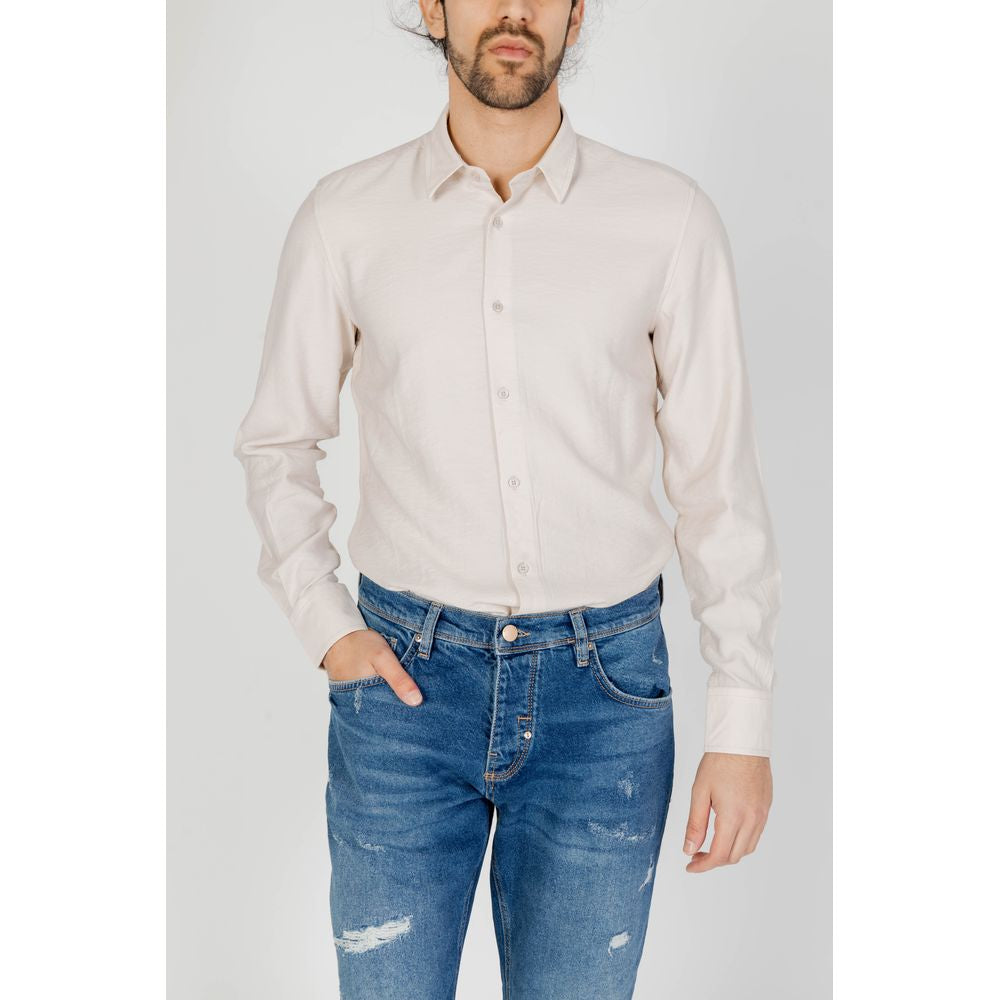 Antony Morato Beige Viskosehemd