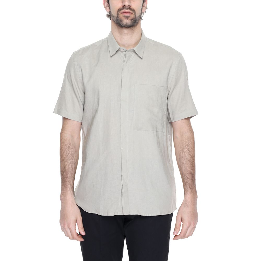 Antony Morato Beige Leinenhemd