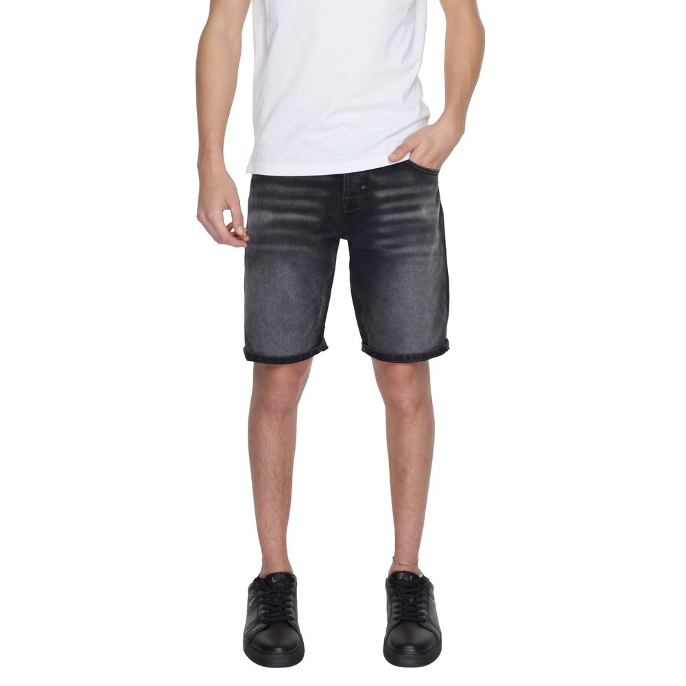 Antony Morato Schwarze Baumwollshorts