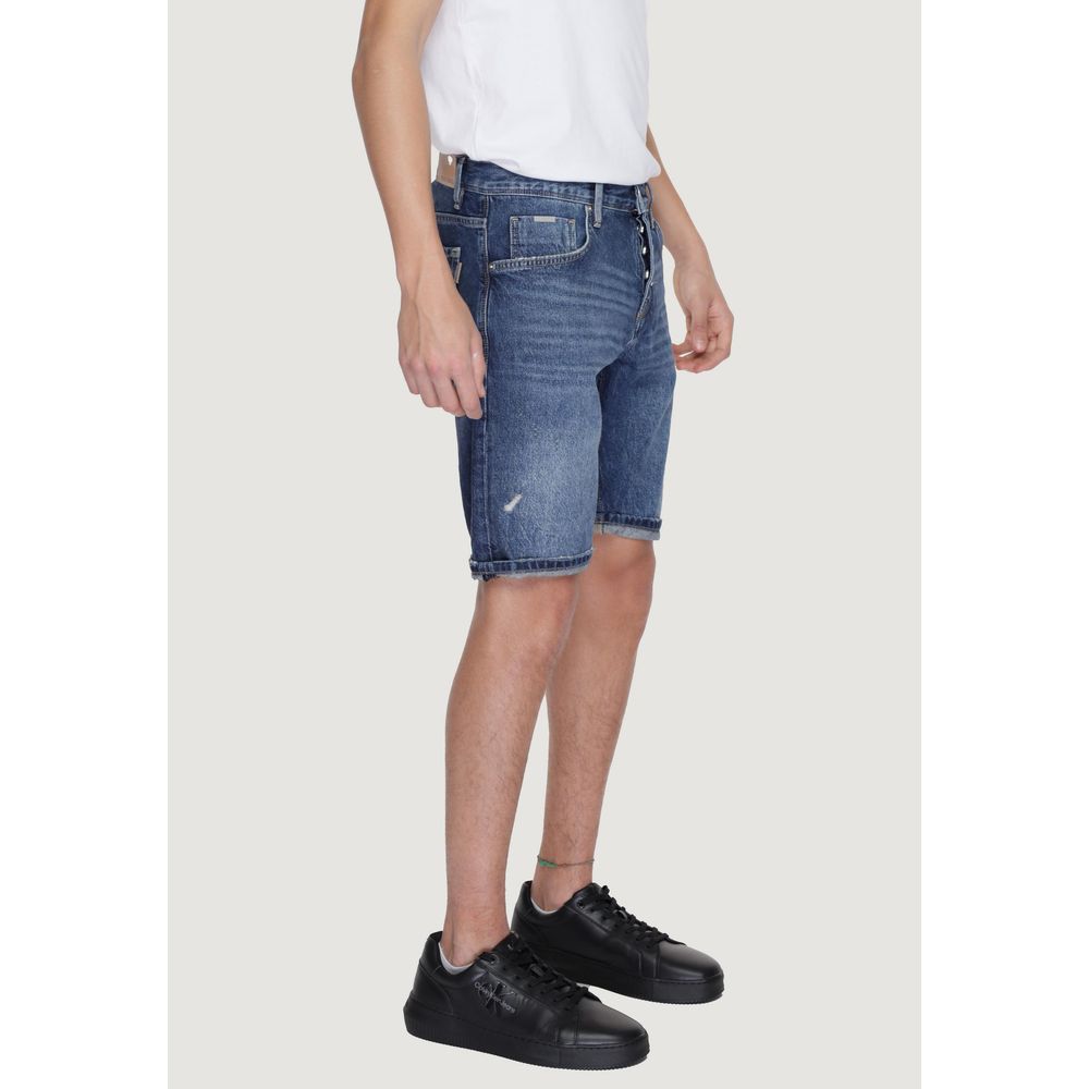 Antony Morato Blue Cotton Bermuda