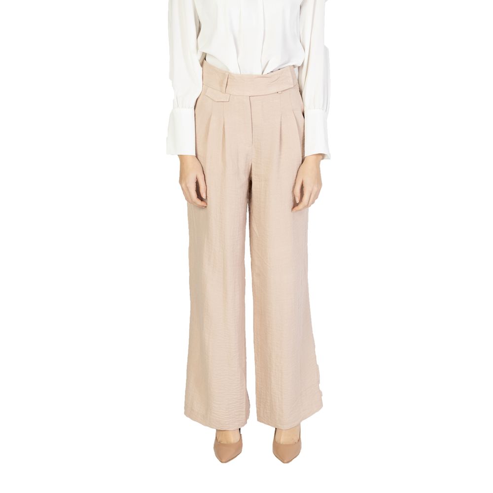 Blugi și pantaloni roz din viscoză Vero Moda