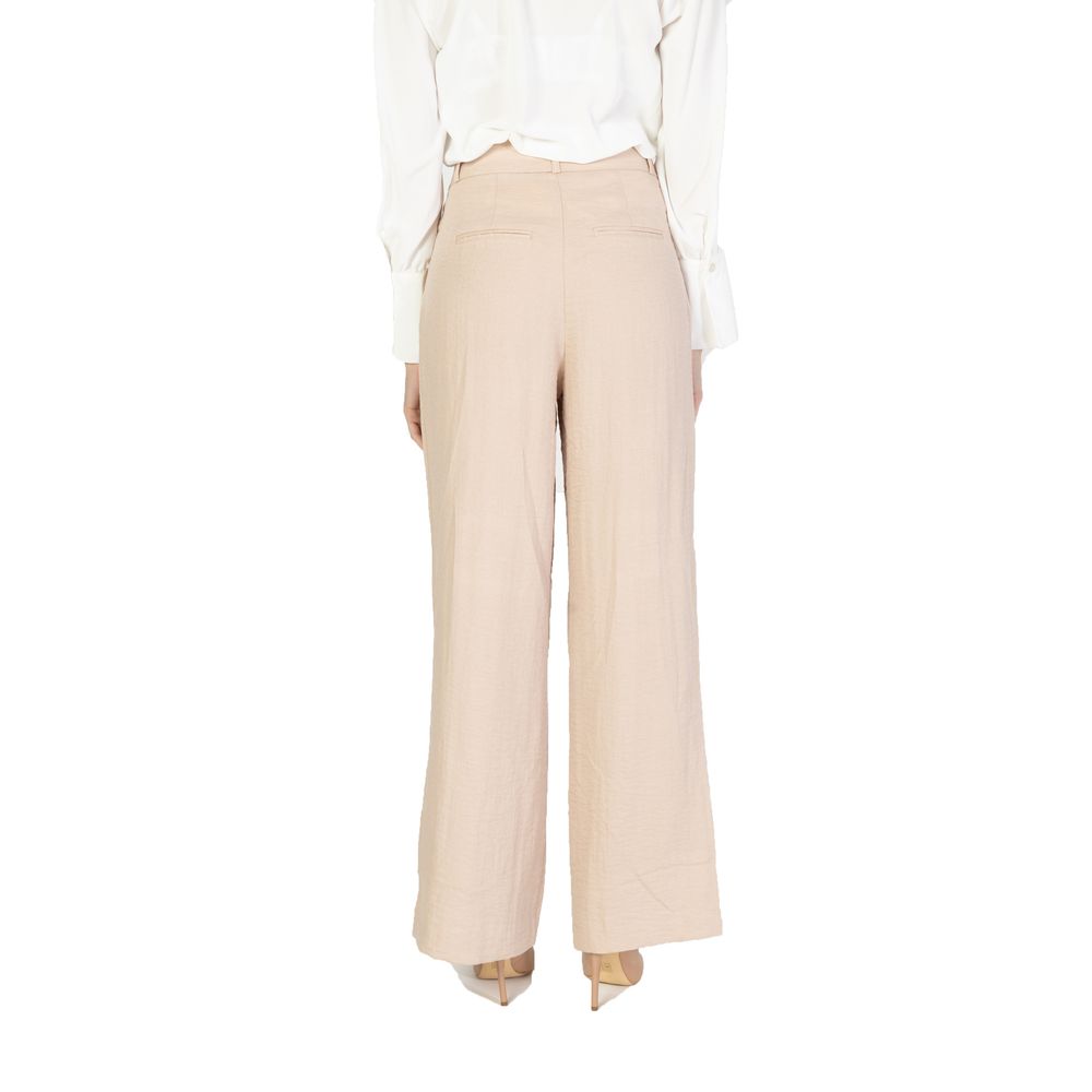 Blugi și pantaloni roz din viscoză Vero Moda