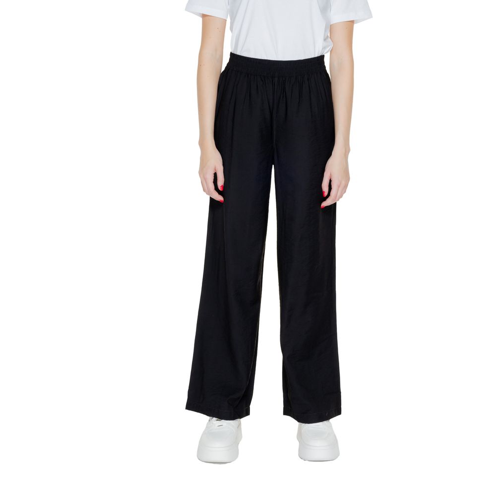 Jacqueline De Yong Schwarze Viskose-Jeans und -Hose