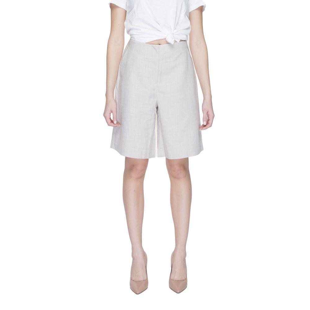 Pantaloni scurți din poliester gri Vero Moda