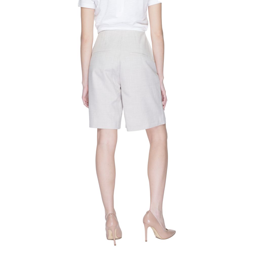 Pantaloni scurți din poliester gri Vero Moda