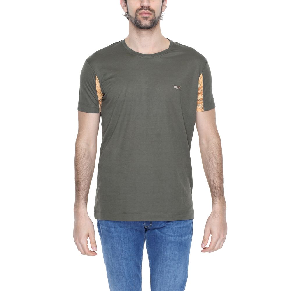Alviero Martini Prima Classe Grünes Viskose-T-Shirt