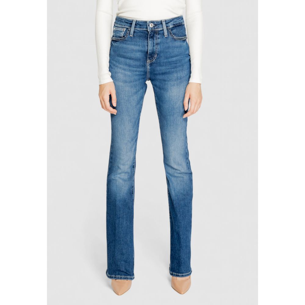 Blugi și pantaloni Guess din bumbac albastru
