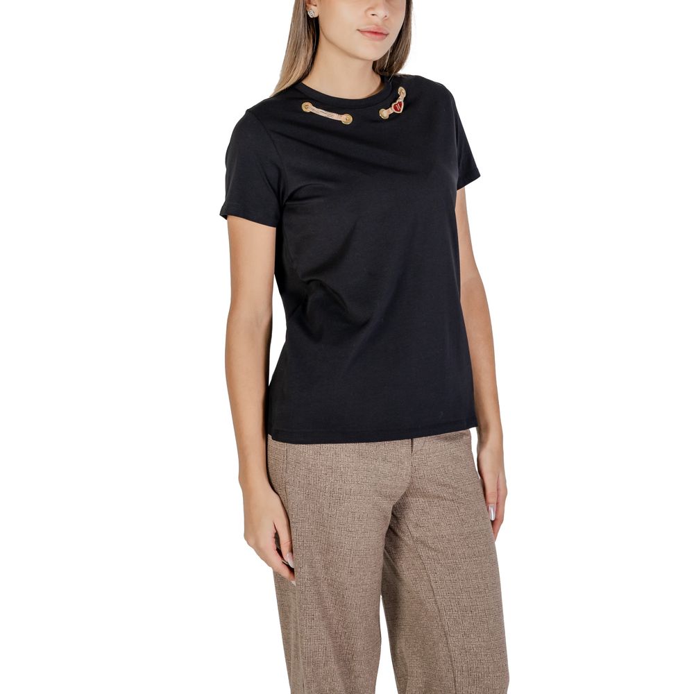 Alviero Martini Prima Classe schwarze Baumwoll-Tops und T-Shirt