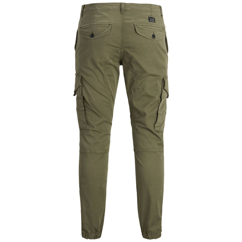 Jack Jones, Grüne Skinny-Hose aus Baumwolle