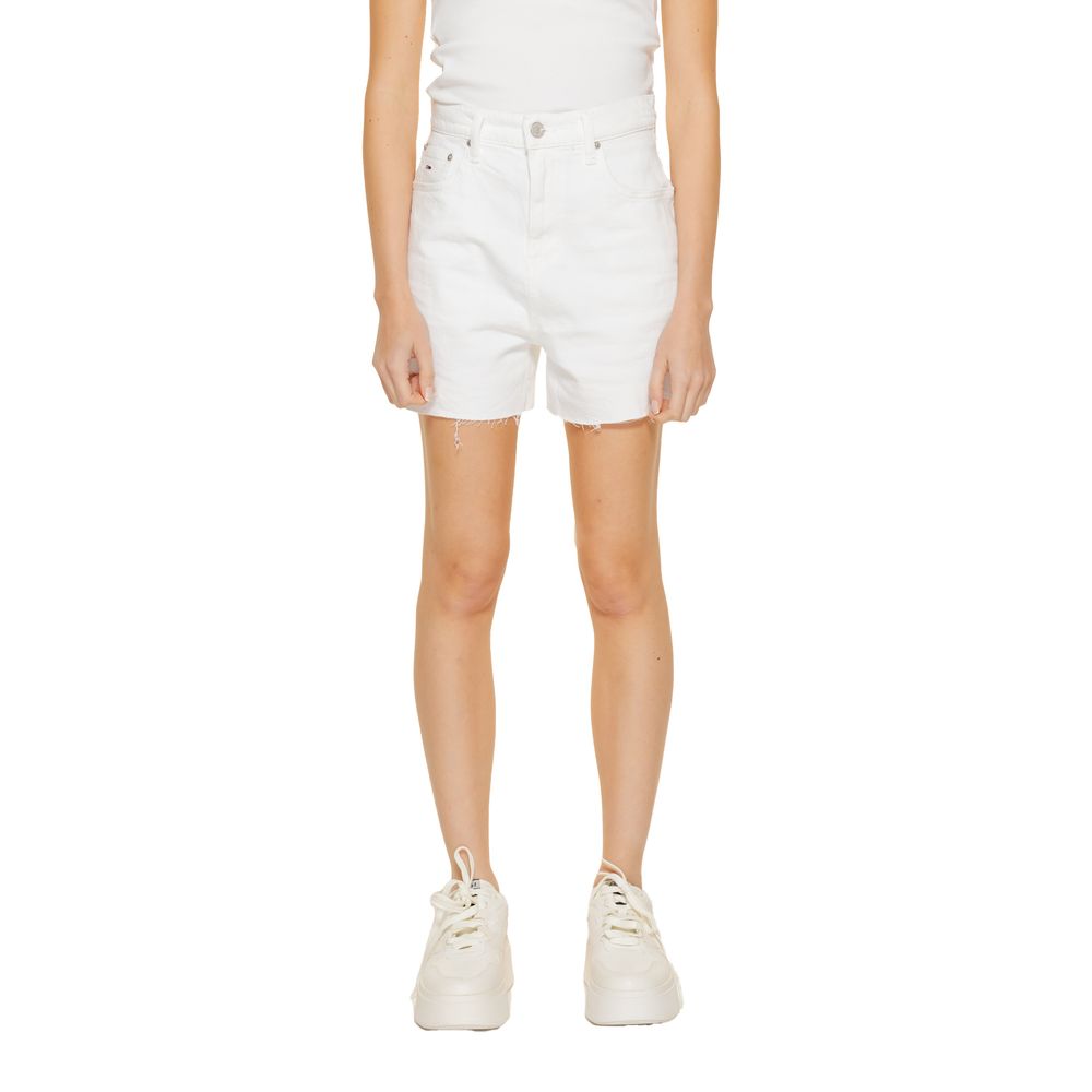 Tommy Hilfiger Jeans – Weiße Shorts aus recycelter Baumwolle