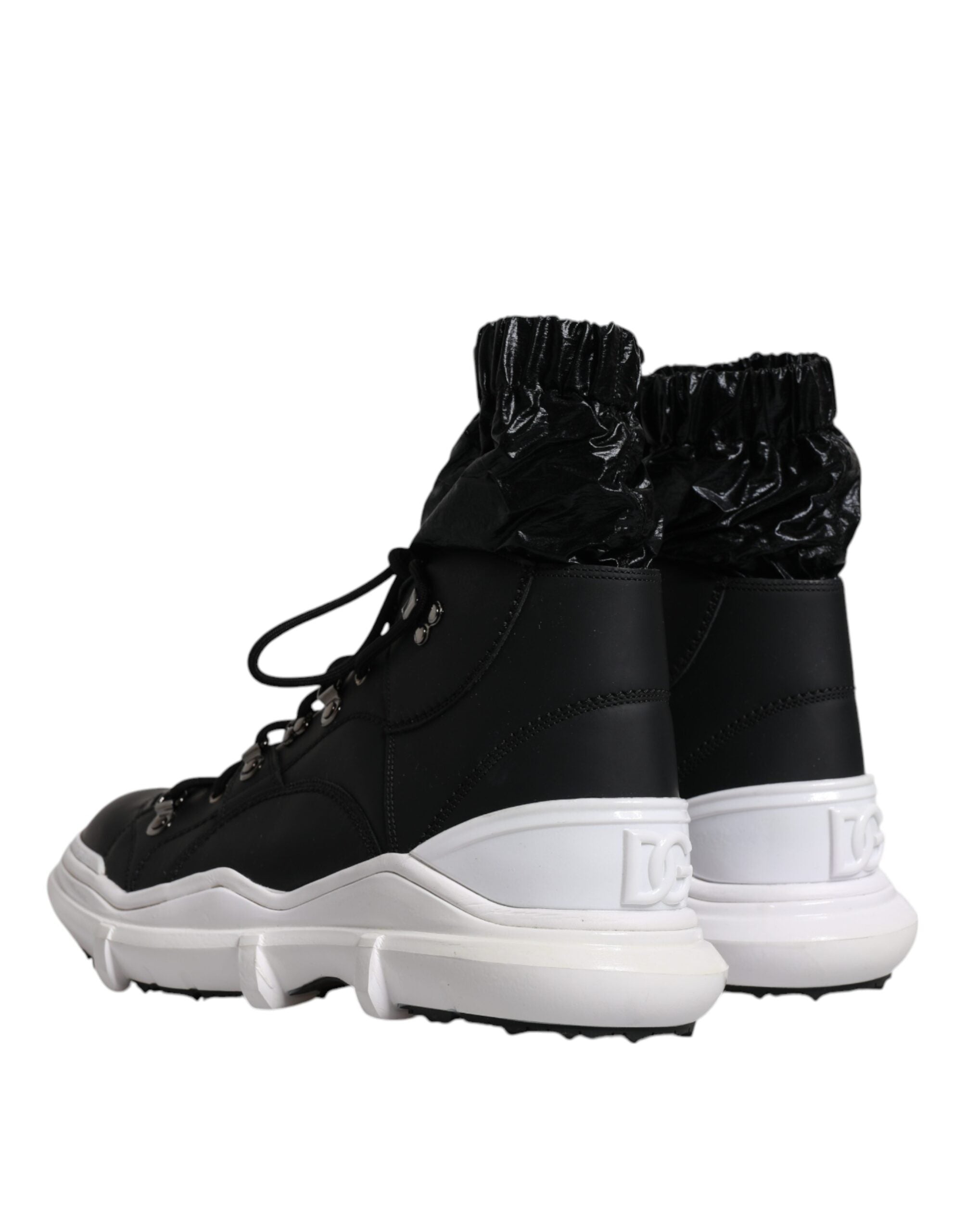 Dolce &amp; Gabbana – Galileo – Hohe Sneakers aus Nylon in Schwarz