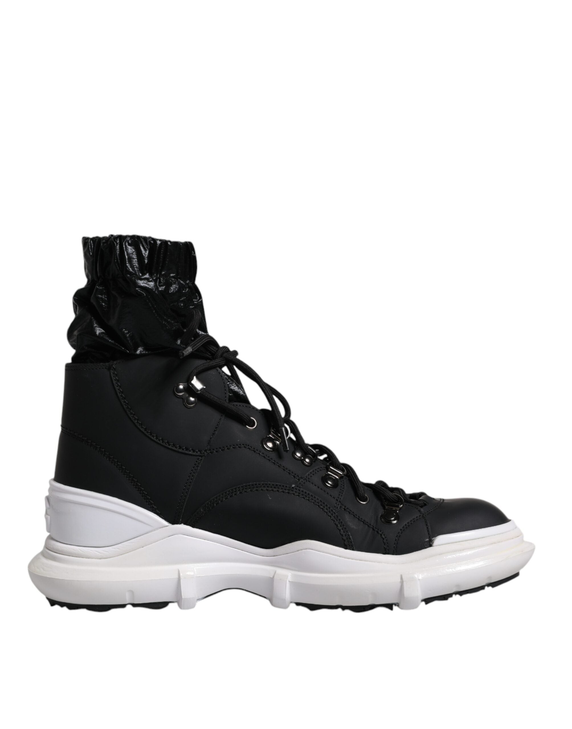 Dolce &amp; Gabbana – Galileo – Hohe Sneakers aus Nylon in Schwarz
