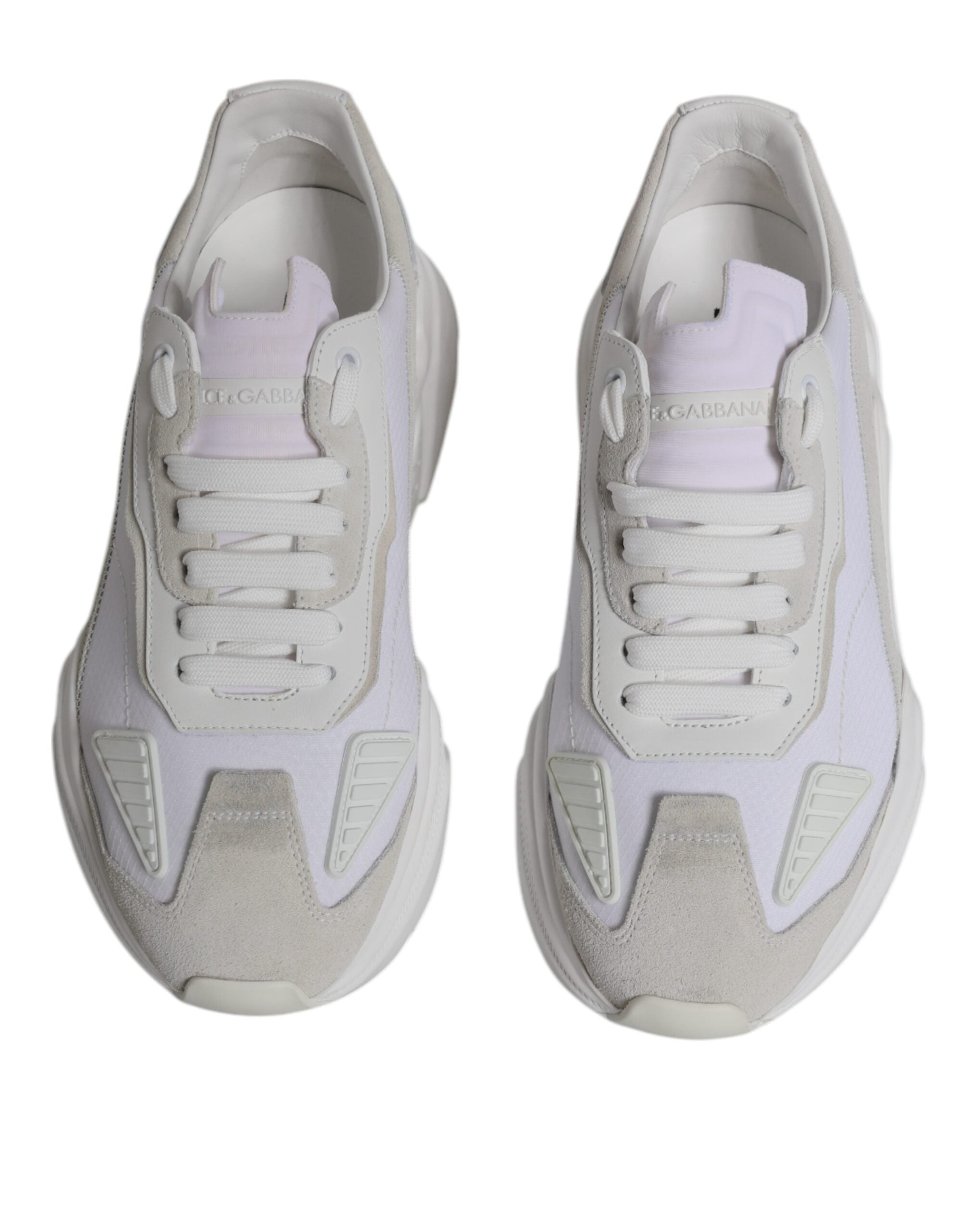 Dolce &amp; Gabbana Daymaster Low Top Sneakers aus weißem Leder