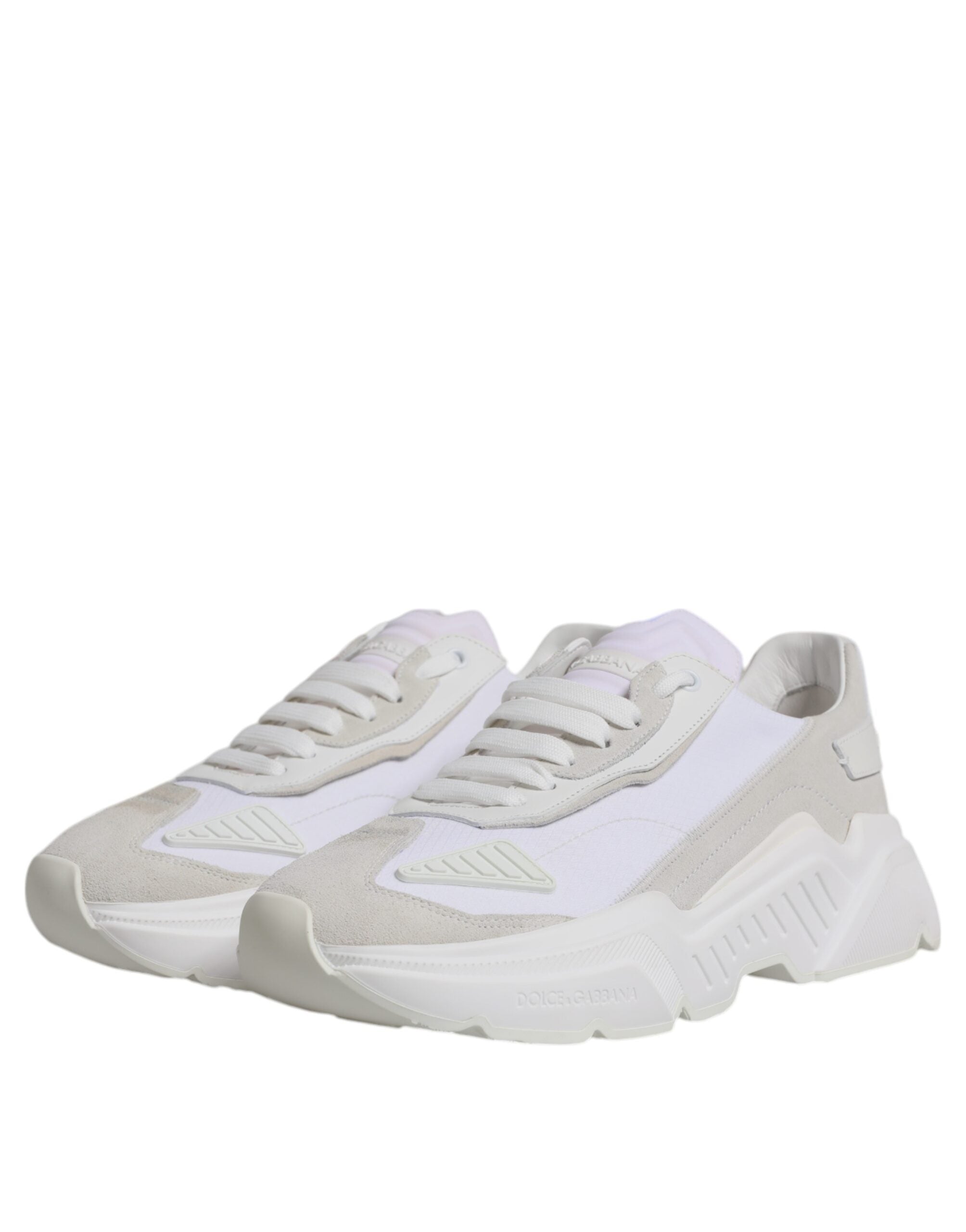Dolce &amp; Gabbana Daymaster Low Top Sneakers aus weißem Leder