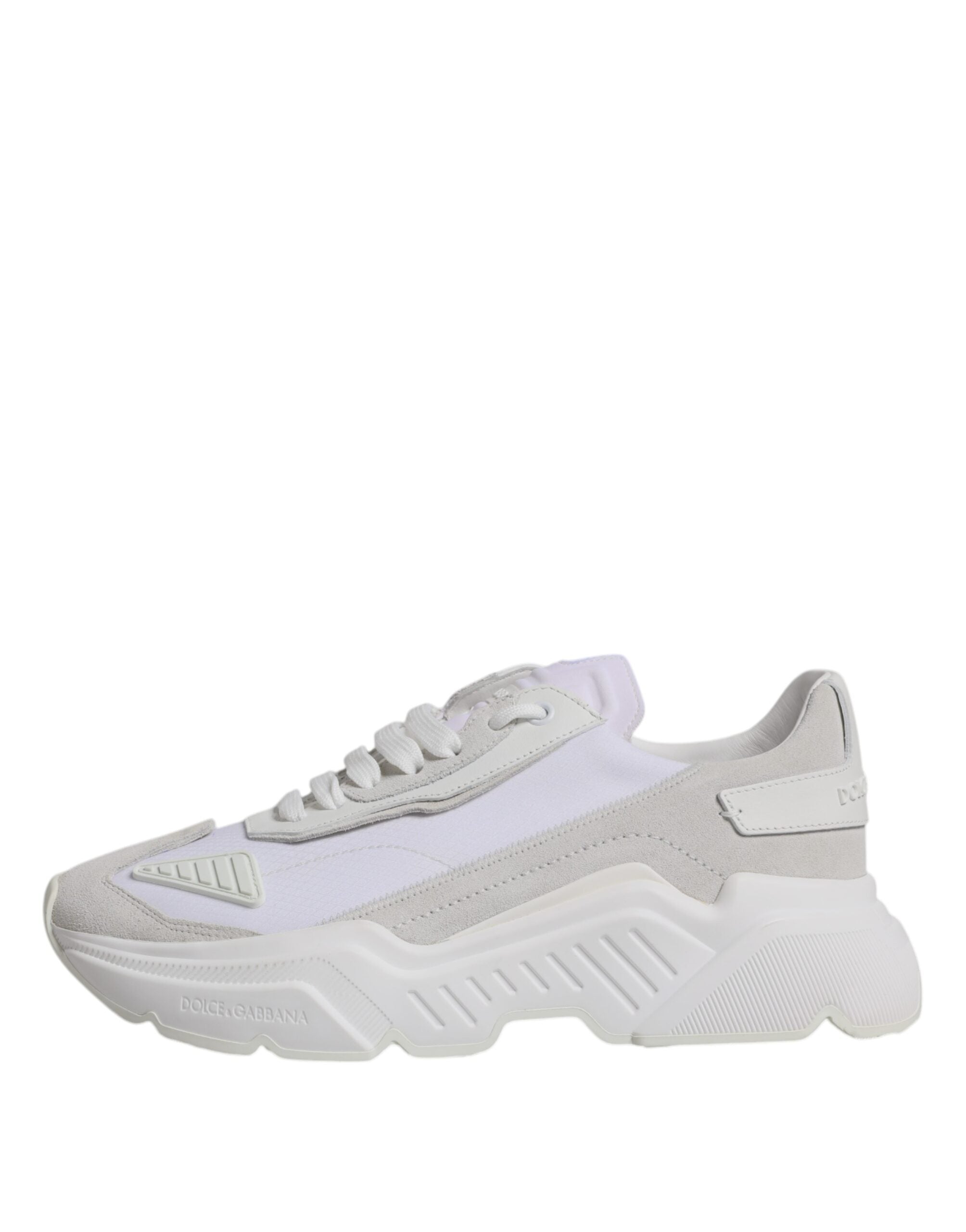 Dolce &amp; Gabbana Daymaster Low Top Sneakers aus weißem Leder