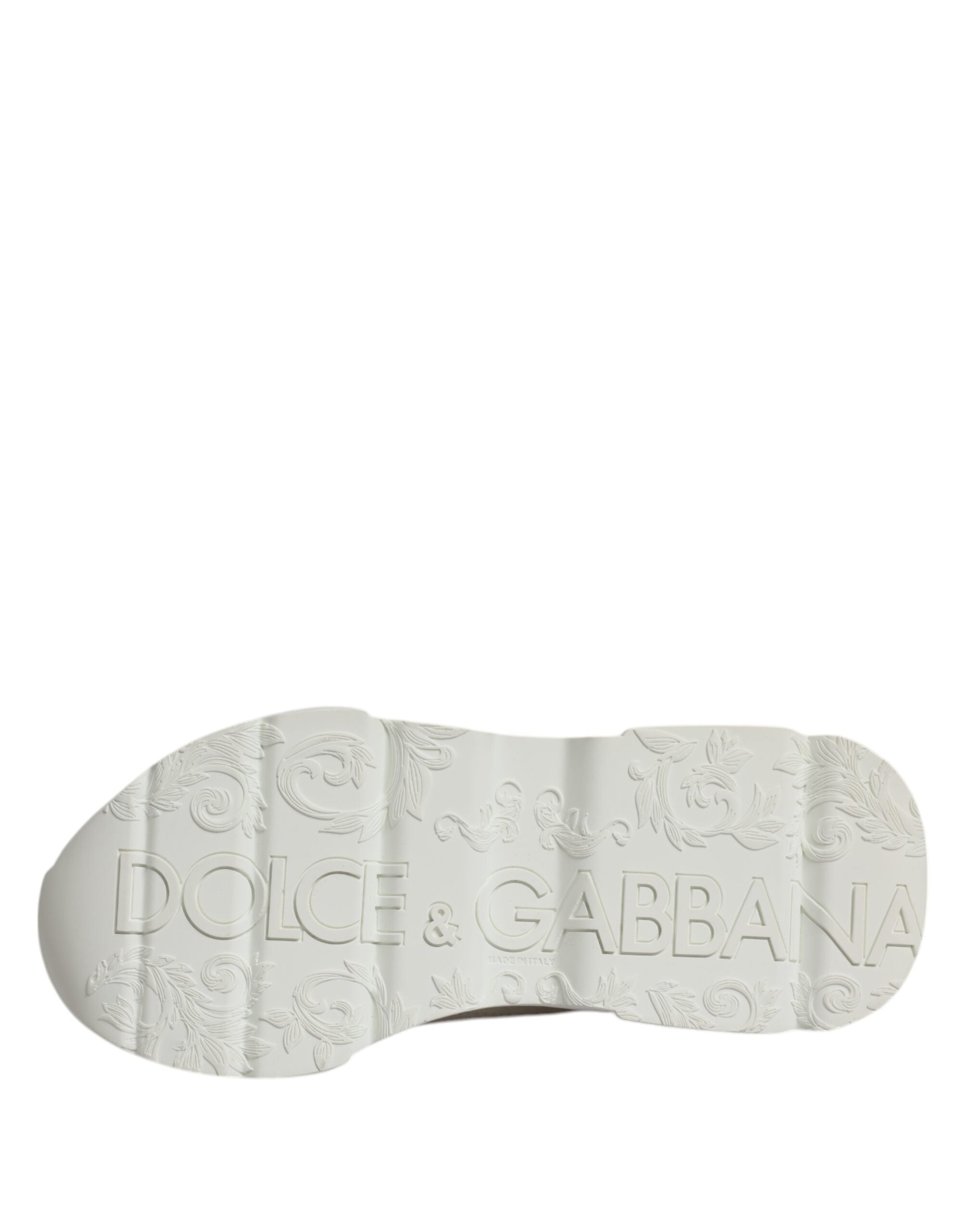 Dolce &amp; Gabbana Daymaster Low Top Sneakers aus weißem Leder