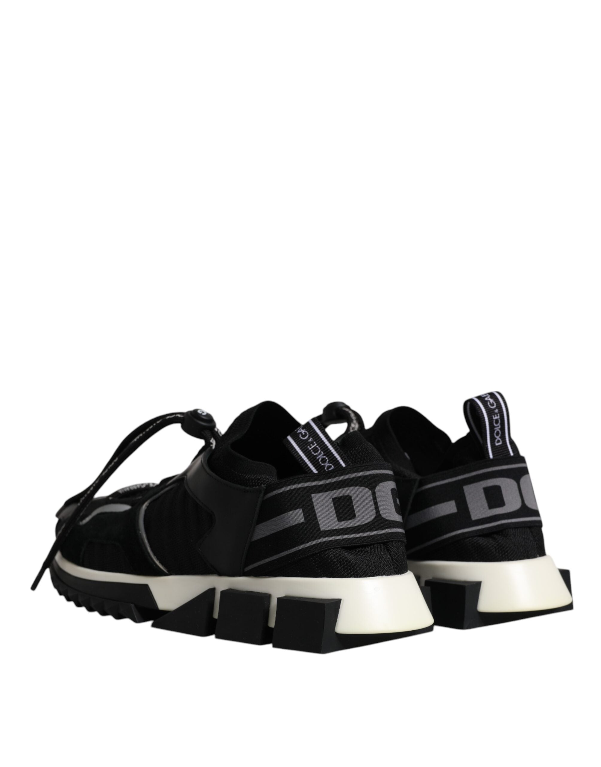 Dolce &amp; Gabbana Sorrento Herren Sneakers mit Logo in Schwarz und Weiß