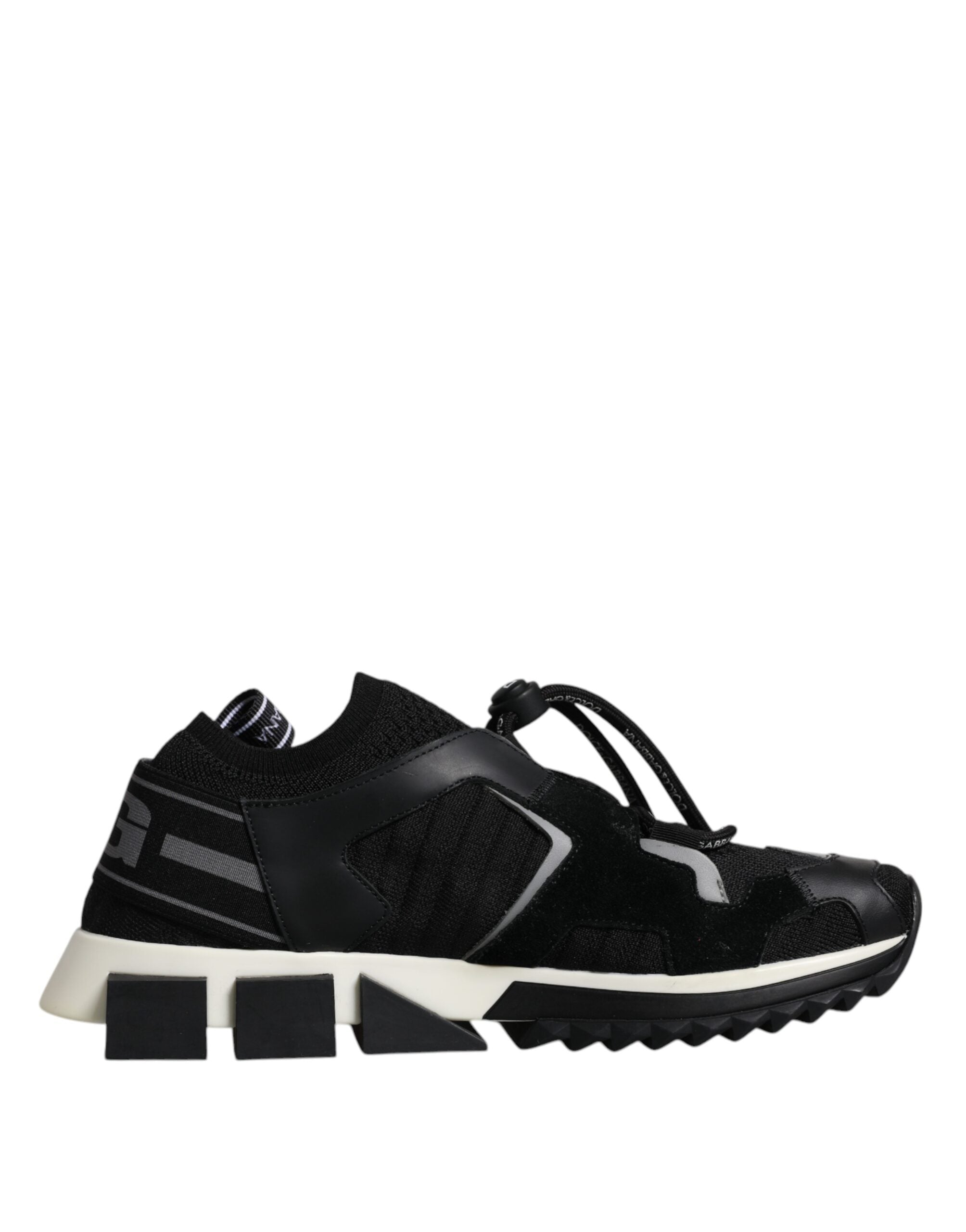 Dolce &amp; Gabbana Sorrento Herren Sneakers mit Logo in Schwarz und Weiß