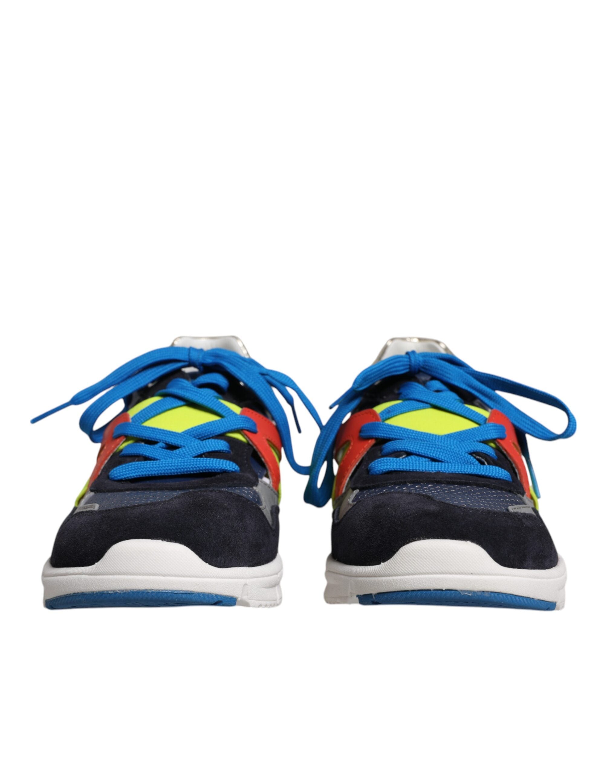 Dolce &amp; Gabbana Mehrfarbige niedrige Sneakers aus Wildleder