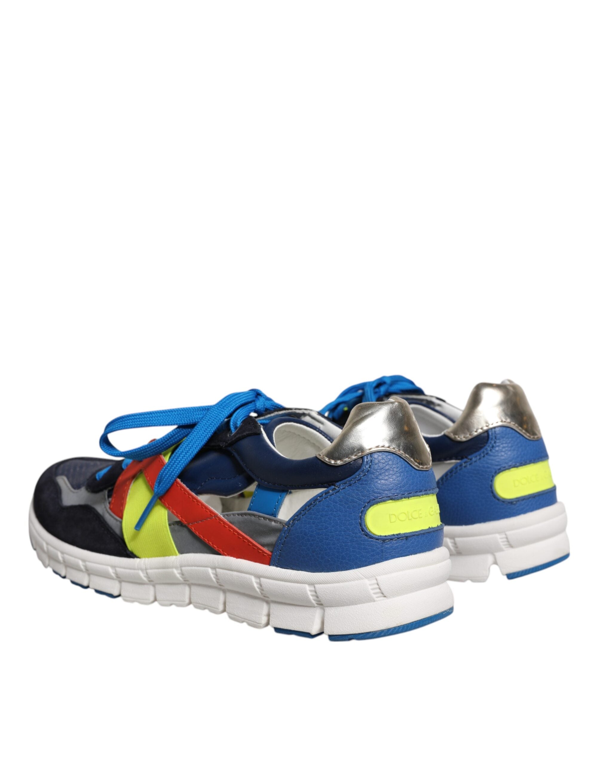 Dolce &amp; Gabbana Mehrfarbige niedrige Sneakers aus Wildleder