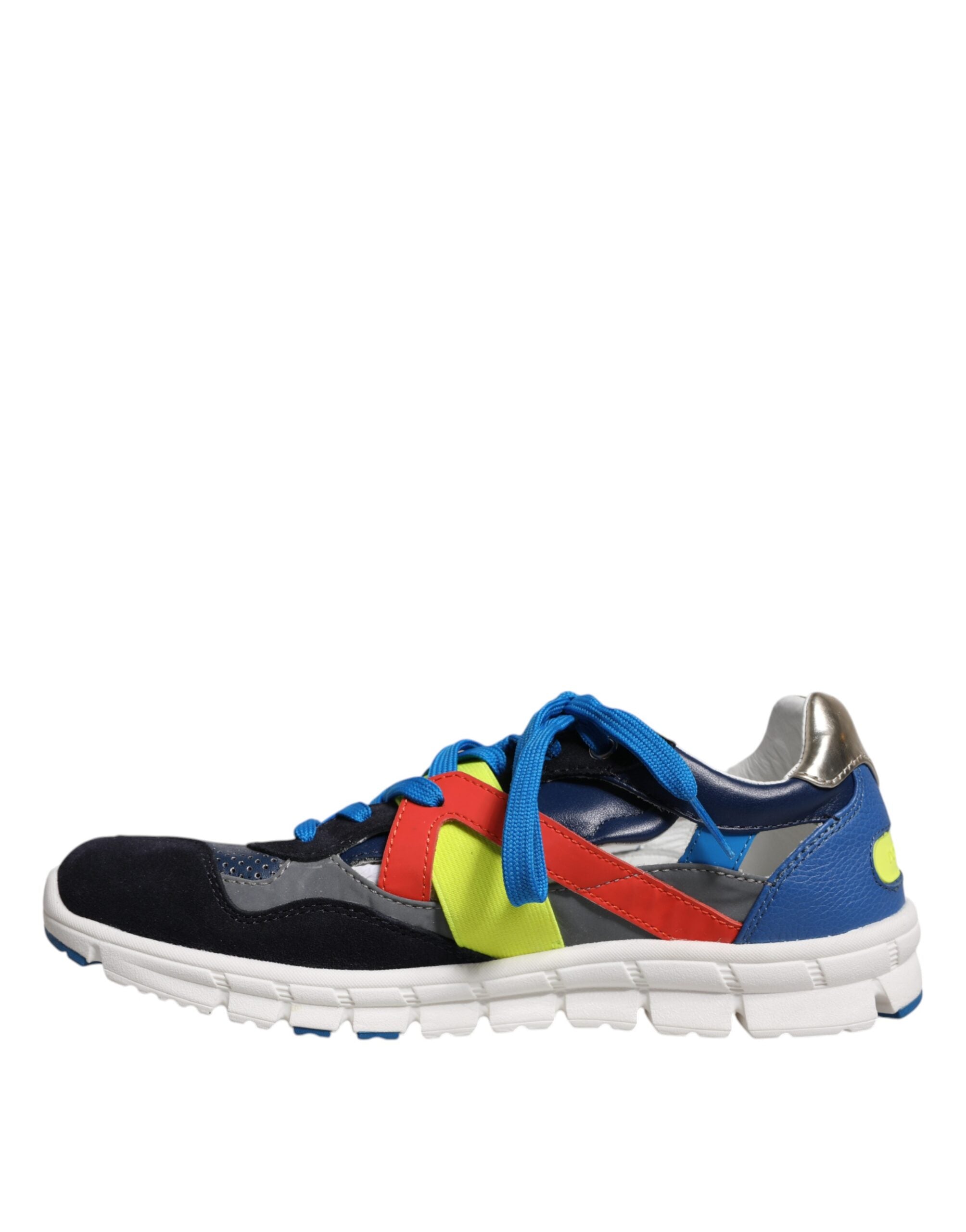 Dolce &amp; Gabbana Mehrfarbige niedrige Sneakers aus Wildleder