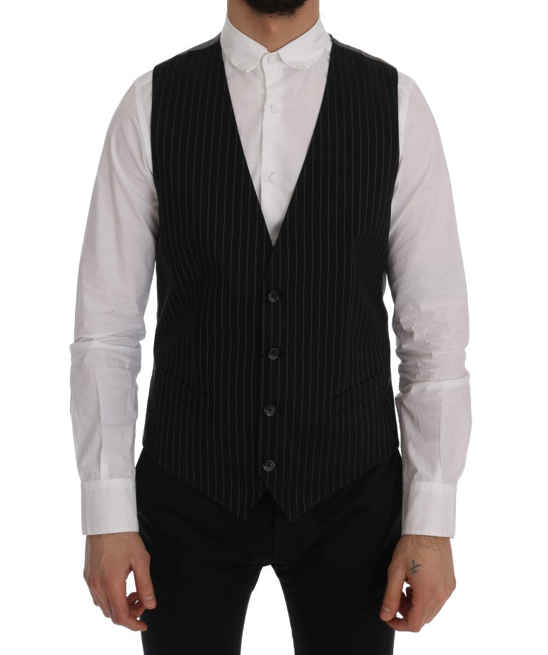 Dolce &amp; Gabbana – Elegante Weste mit Streifen