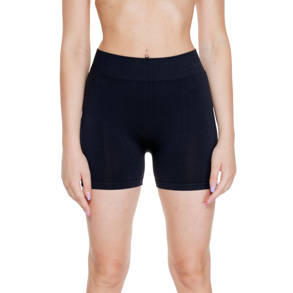 Pantaloni scurți negri din poliamidă Vero Moda