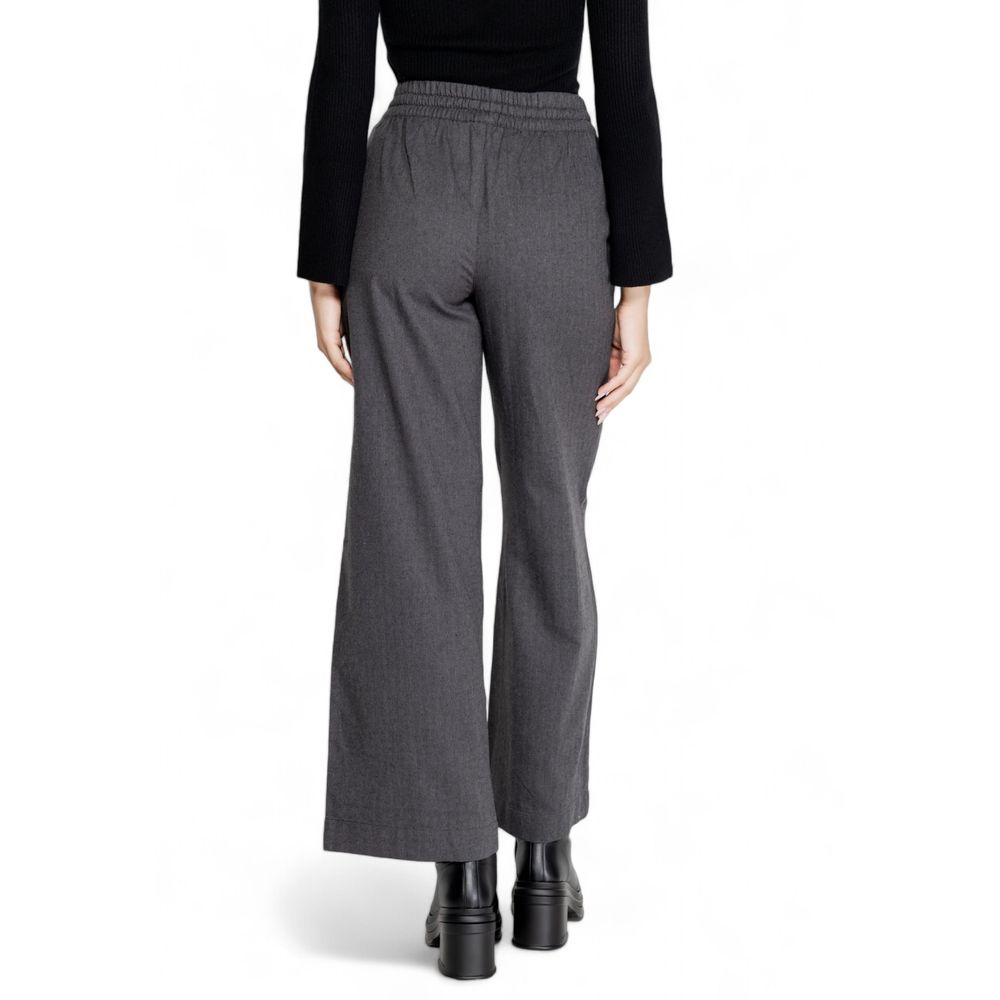 Jacqueline De Yong Graue Jeans und Hose aus Baumwolle