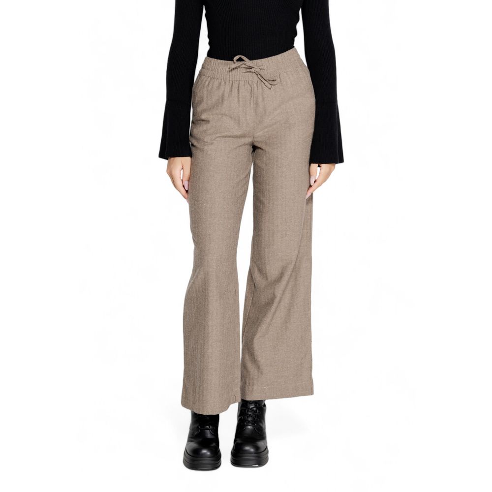 Jacqueline De Yong Jeans und Hose aus brauner Baumwolle