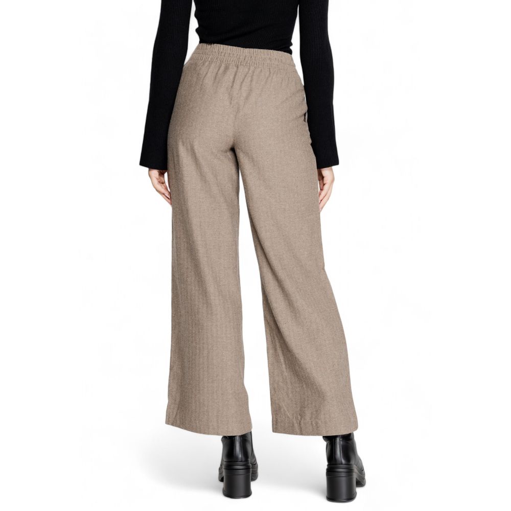 Jacqueline De Yong Jeans und Hose aus brauner Baumwolle