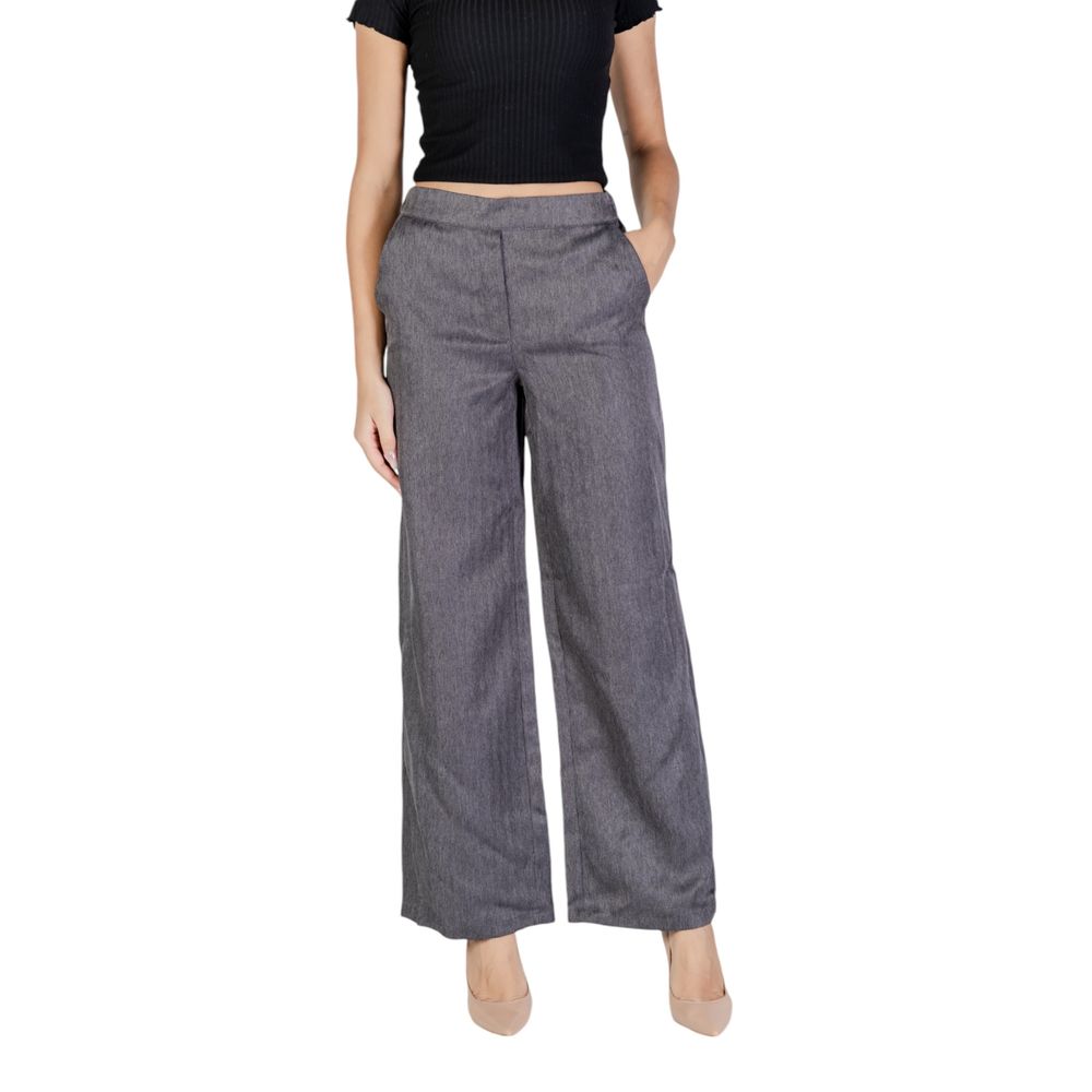 Jacqueline De Yong Graue Polyesterjeans und -hose