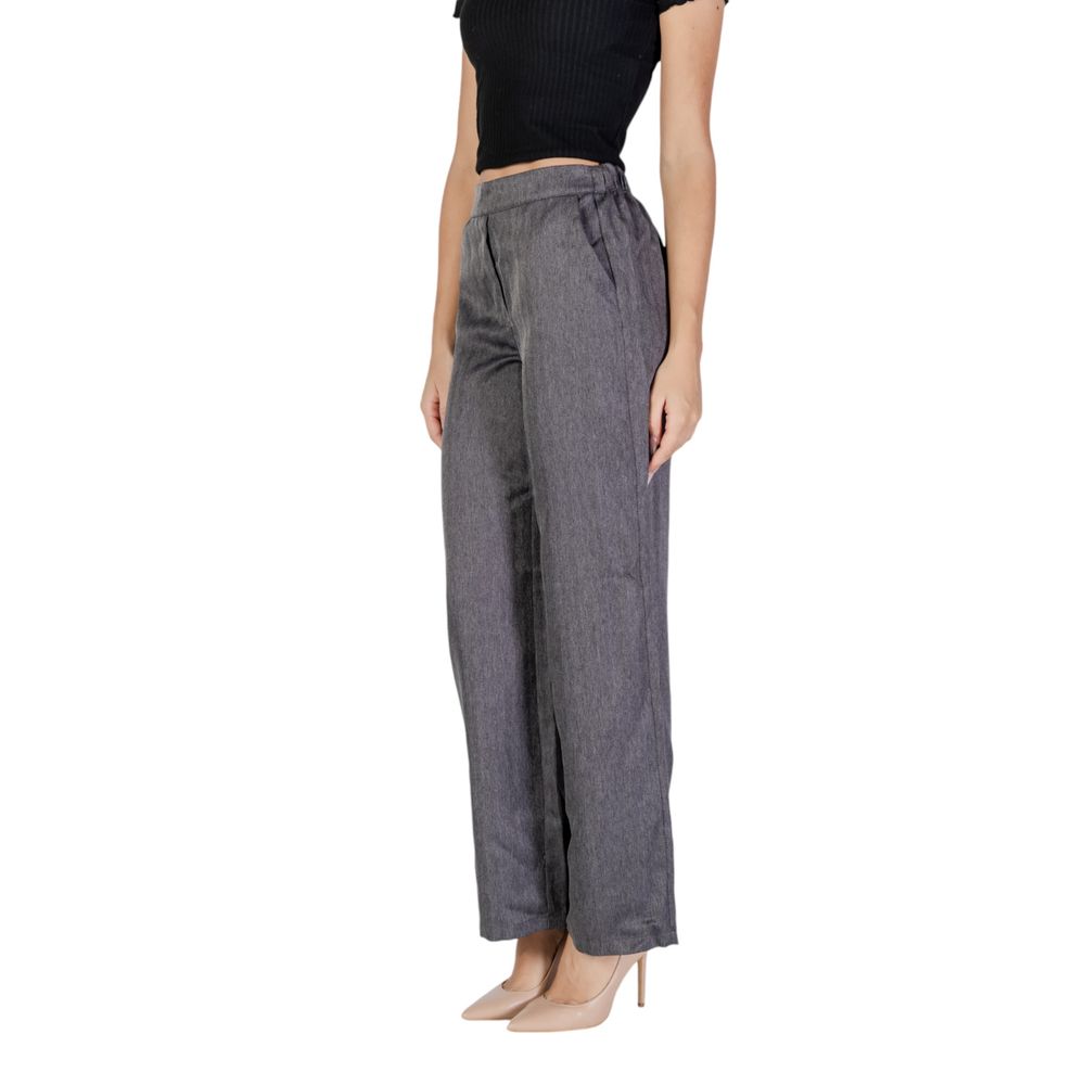 Jacqueline De Yong Graue Polyesterjeans und -hose