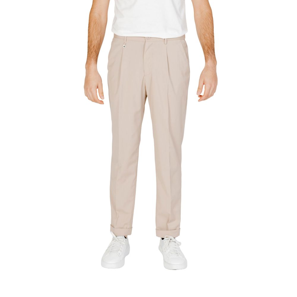 Pantaloni Antony Morato bej din poliester