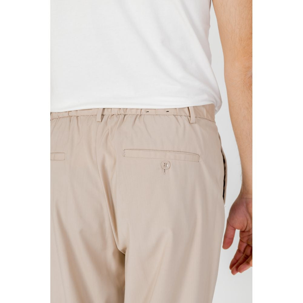 Pantaloni Antony Morato bej din poliester