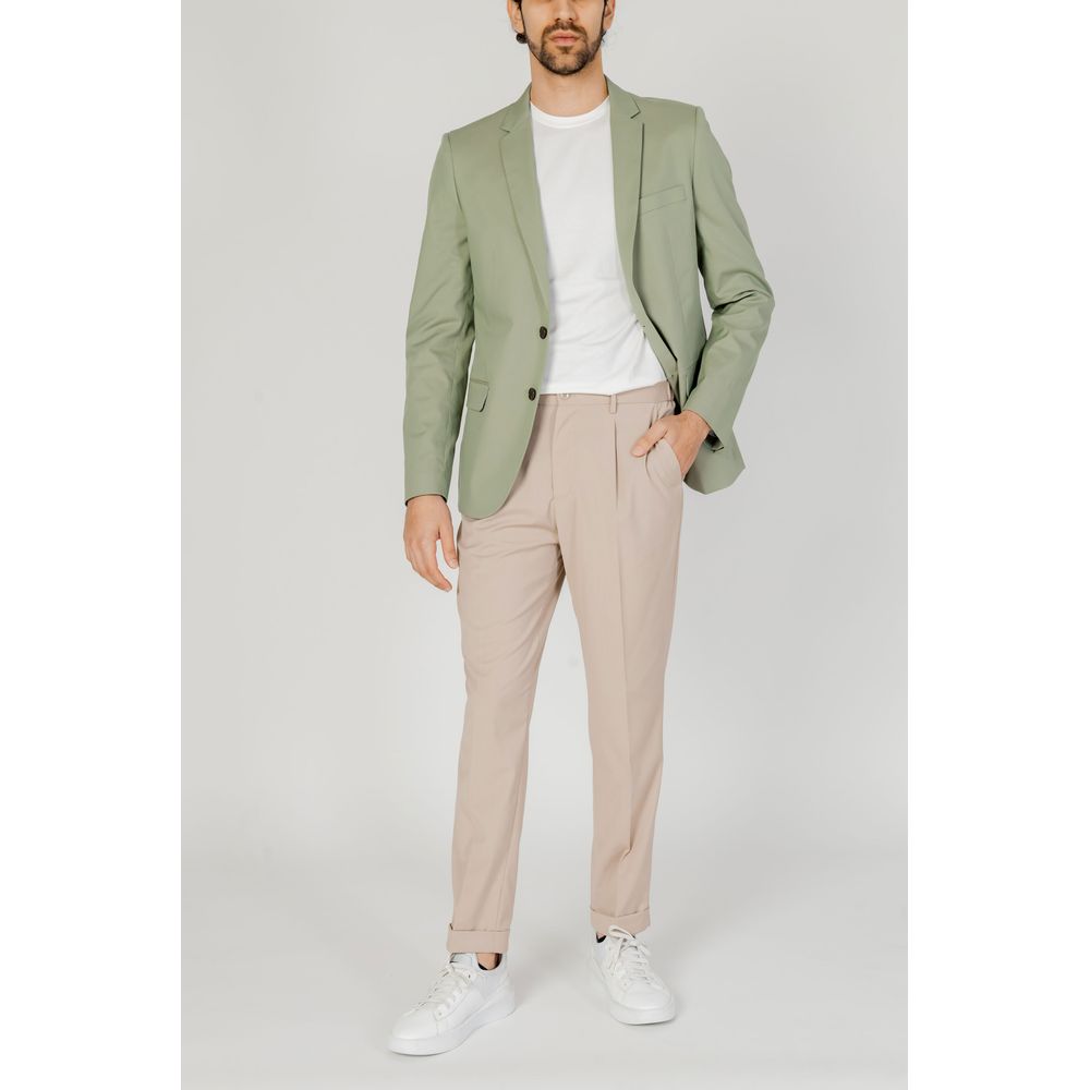 Pantaloni Antony Morato bej din poliester