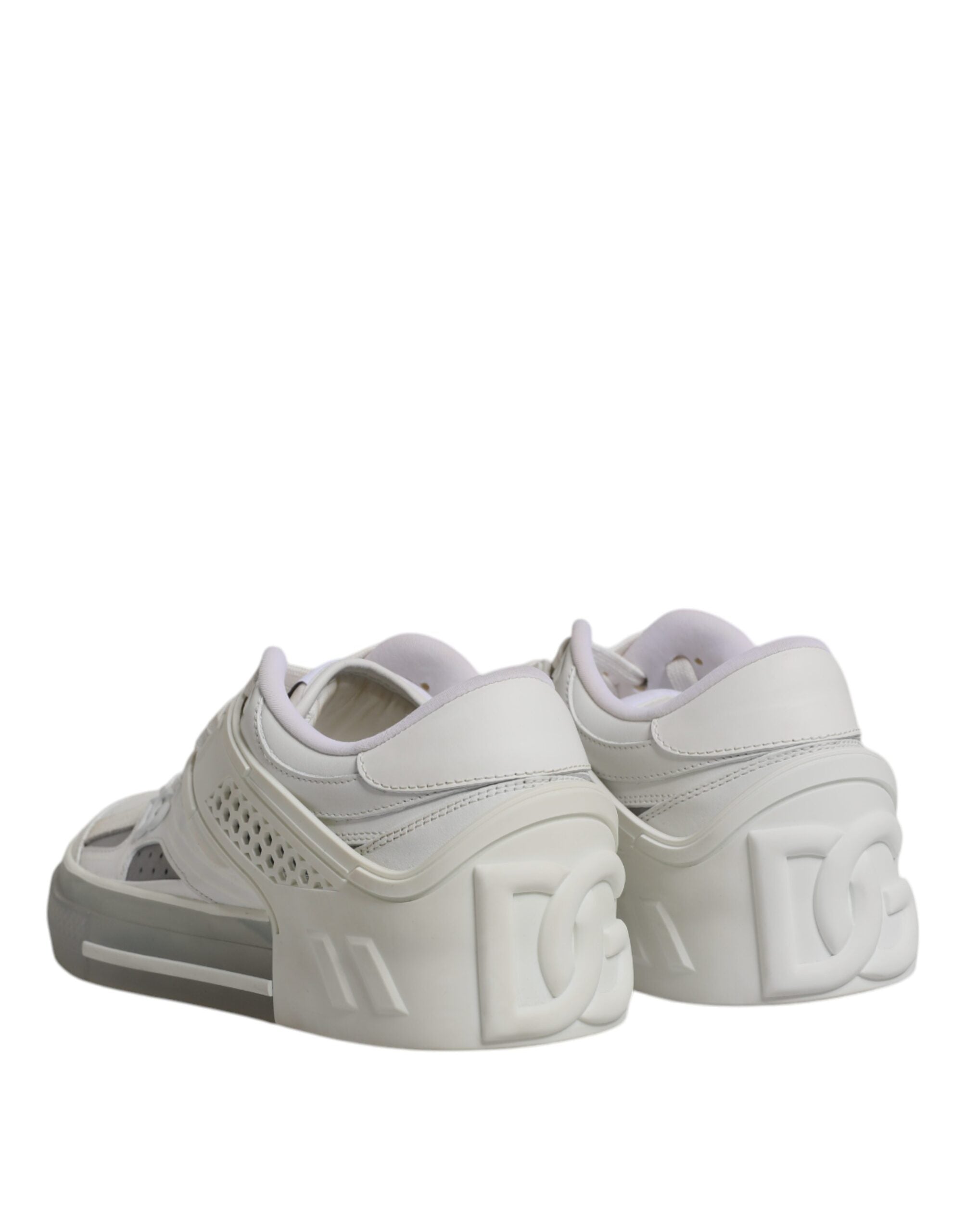 Dolce &amp; Gabbana – Weiße DG-Logo-Sneakers „Custom 2.Zero“