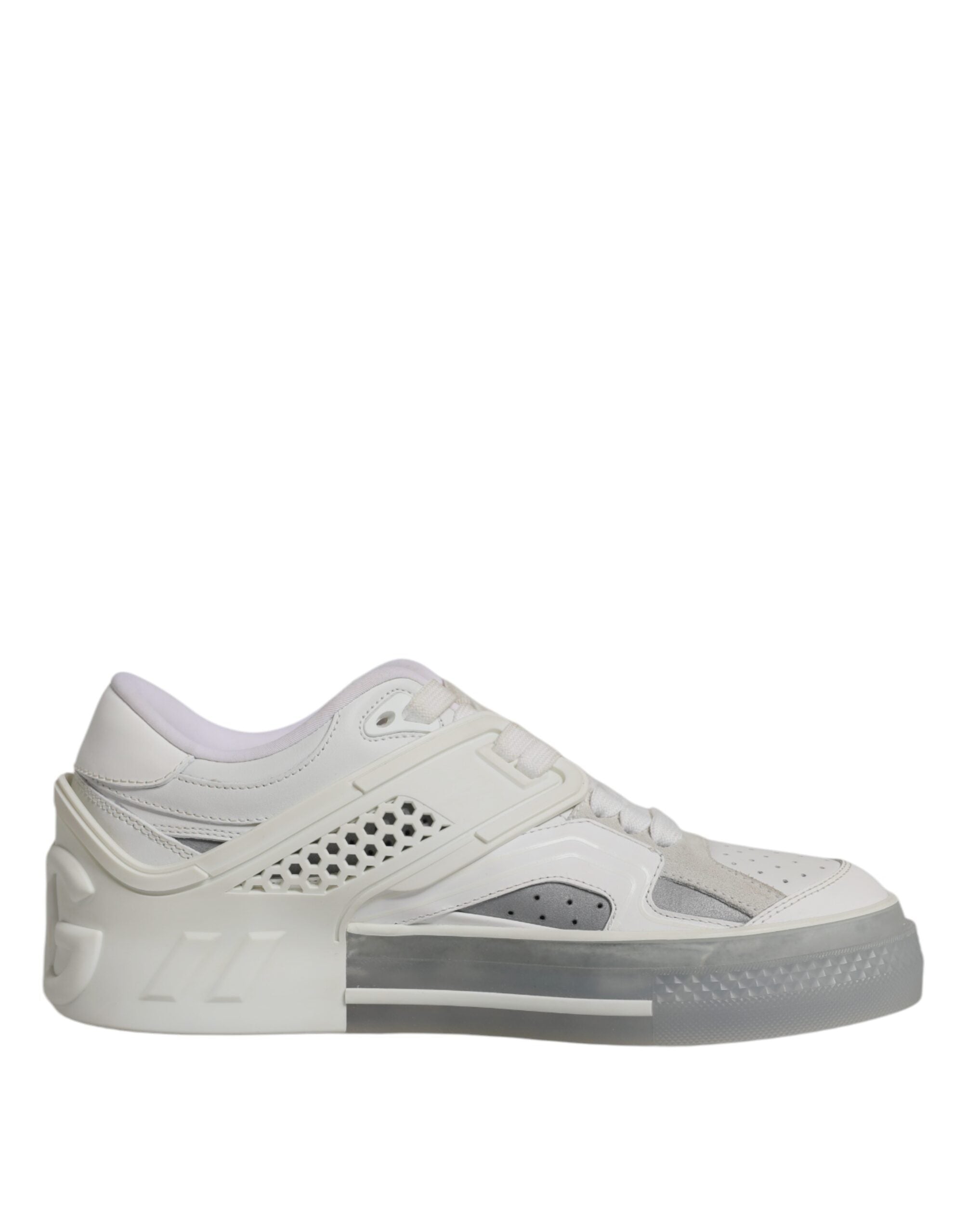 Dolce &amp; Gabbana – Weiße DG-Logo-Sneakers „Custom 2.Zero“