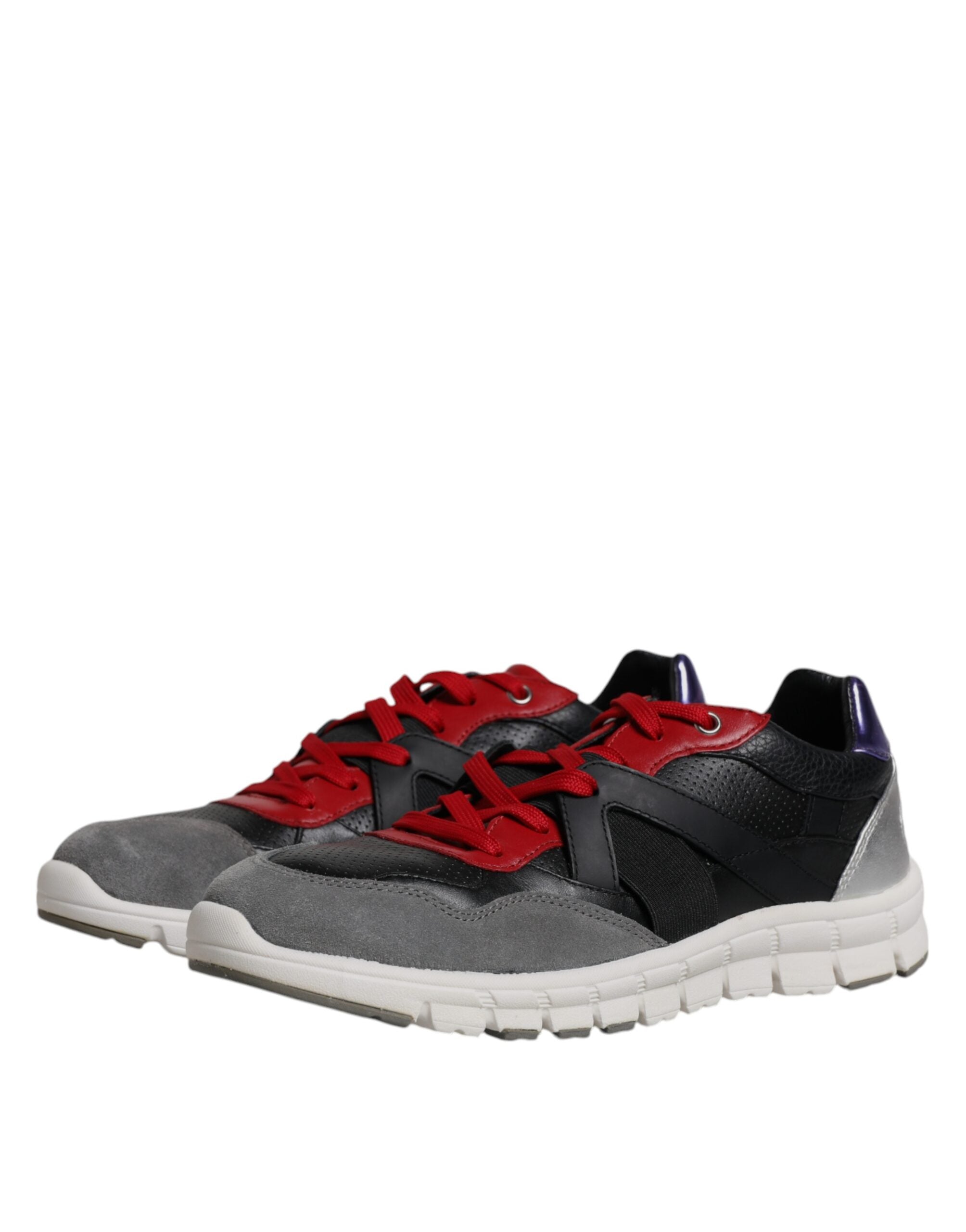 Dolce &amp; Gabbana Mehrfarbige niedrige Sneakers aus Wildleder