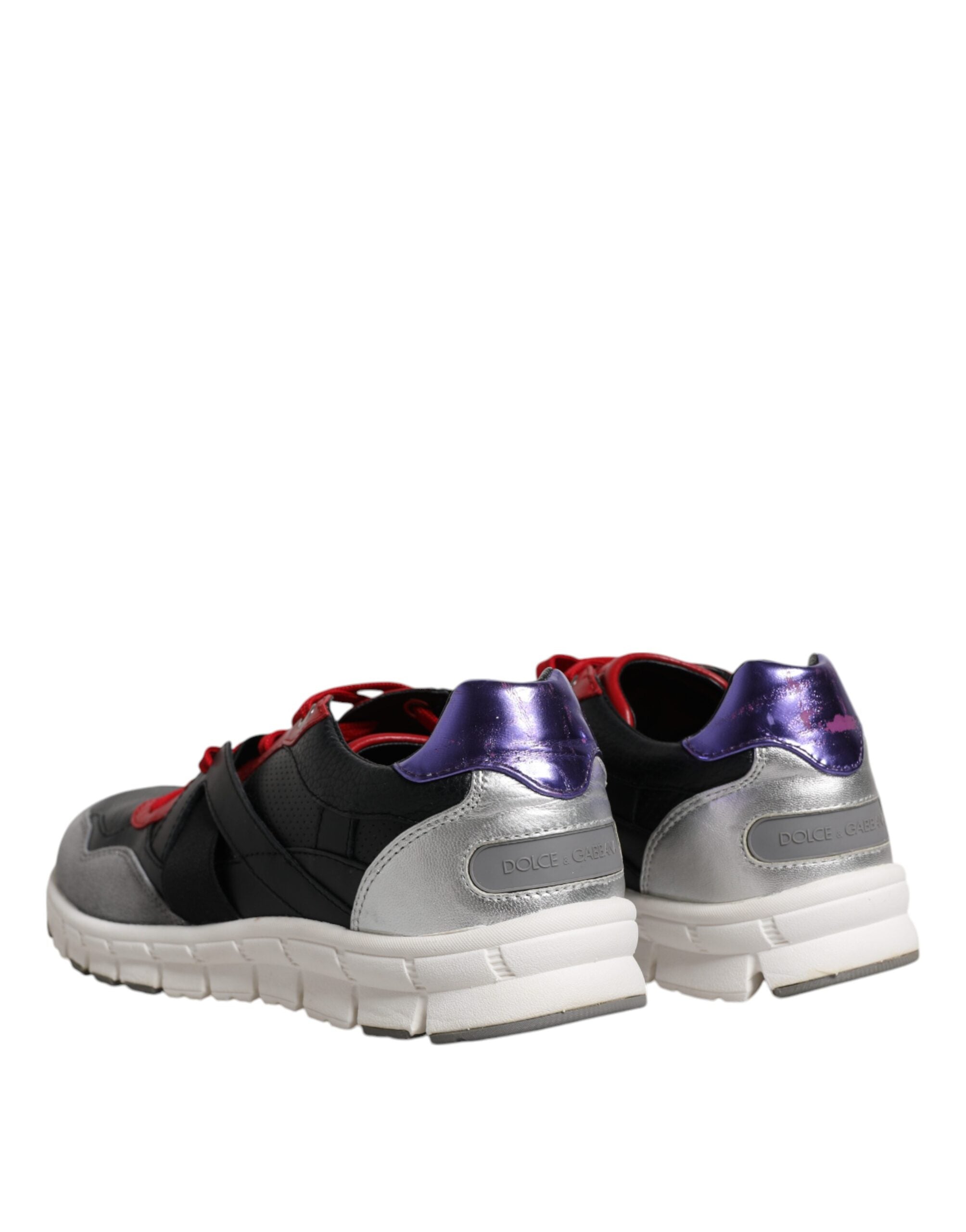 Dolce &amp; Gabbana Mehrfarbige niedrige Sneakers aus Wildleder