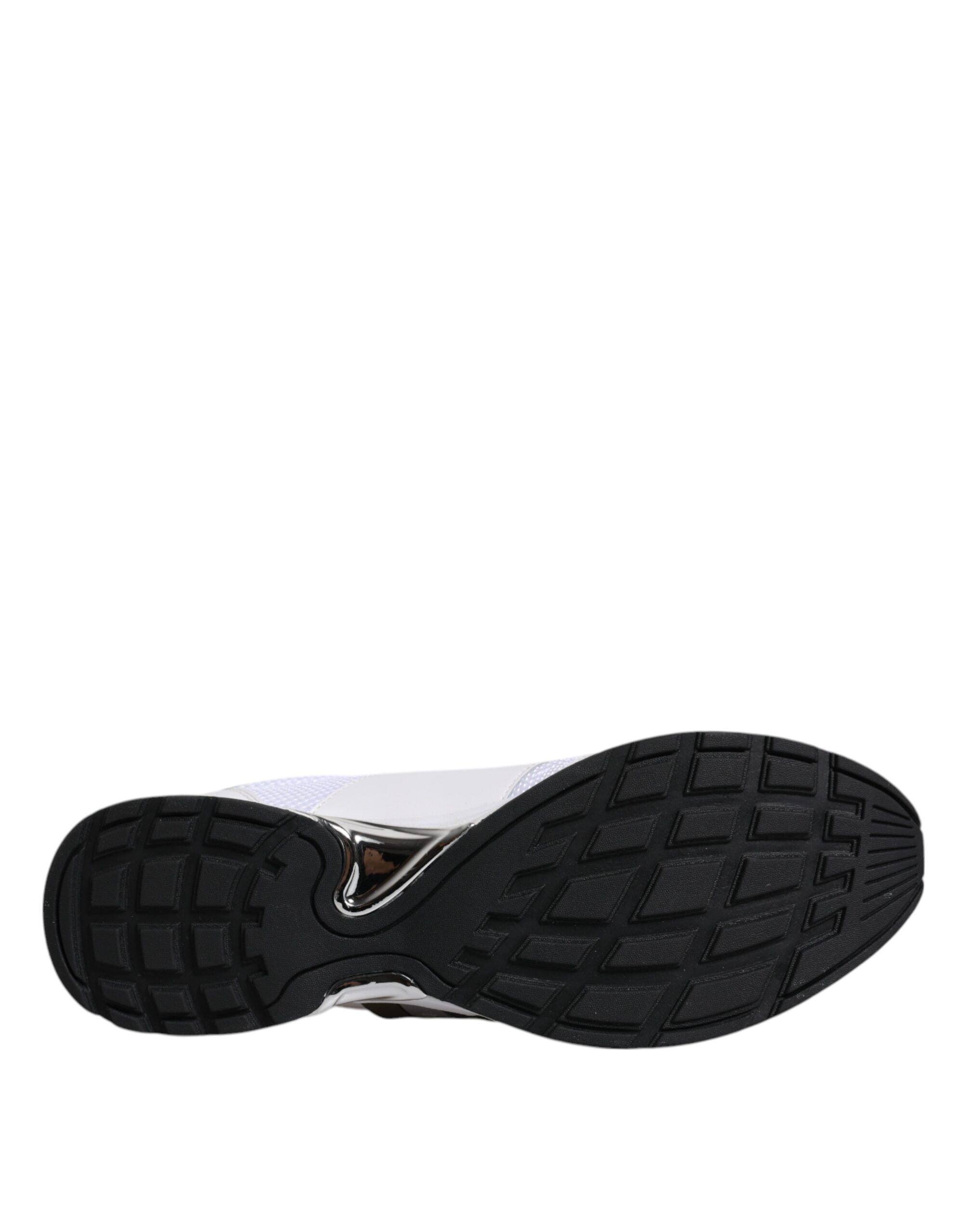 Dolce &amp; Gabbana Weißes Logo Leder Casual Herren Sneakers Schuhe