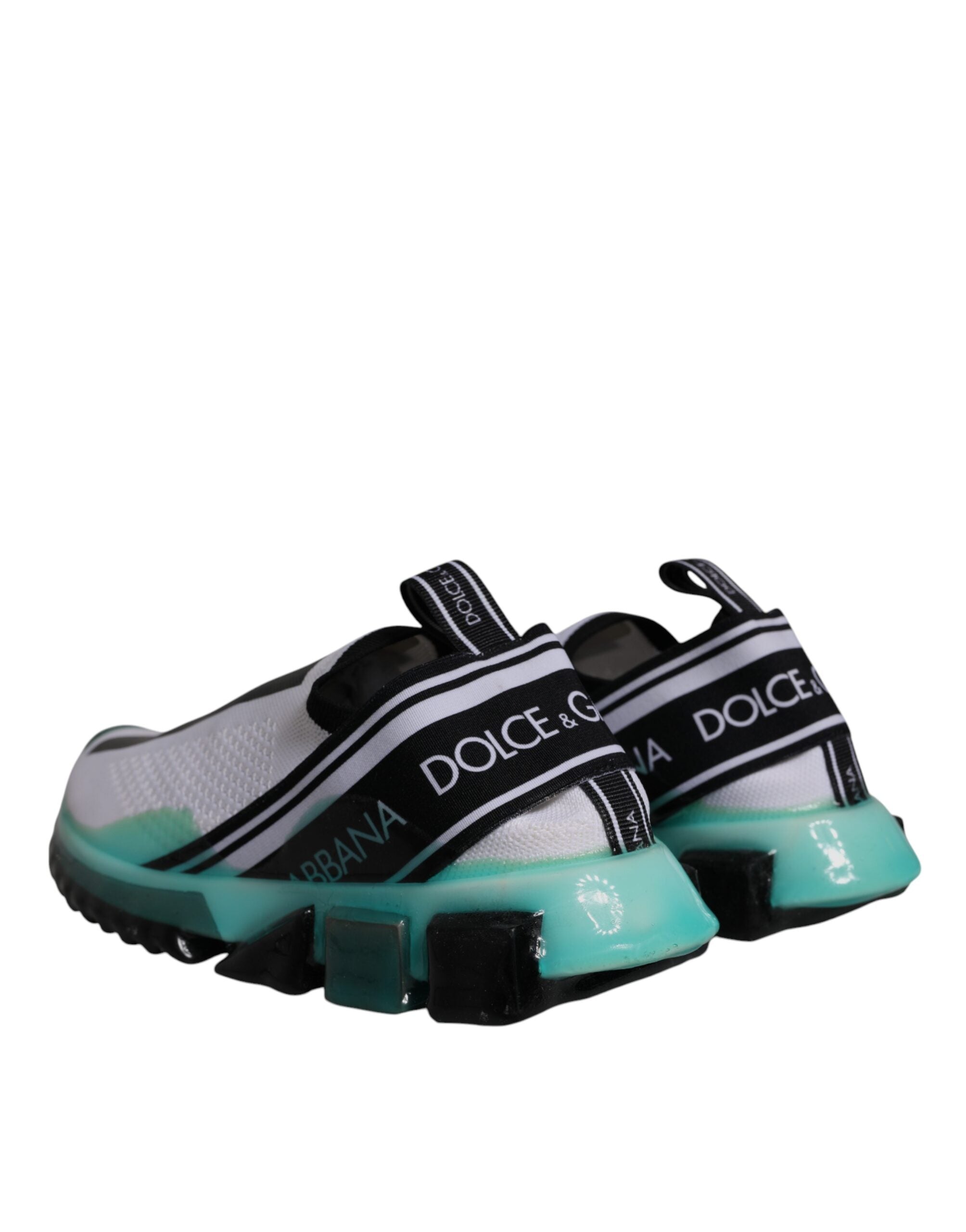 Dolce &amp; Gabbana Sorrento Slip-On Sneakers in Weiß und Blau