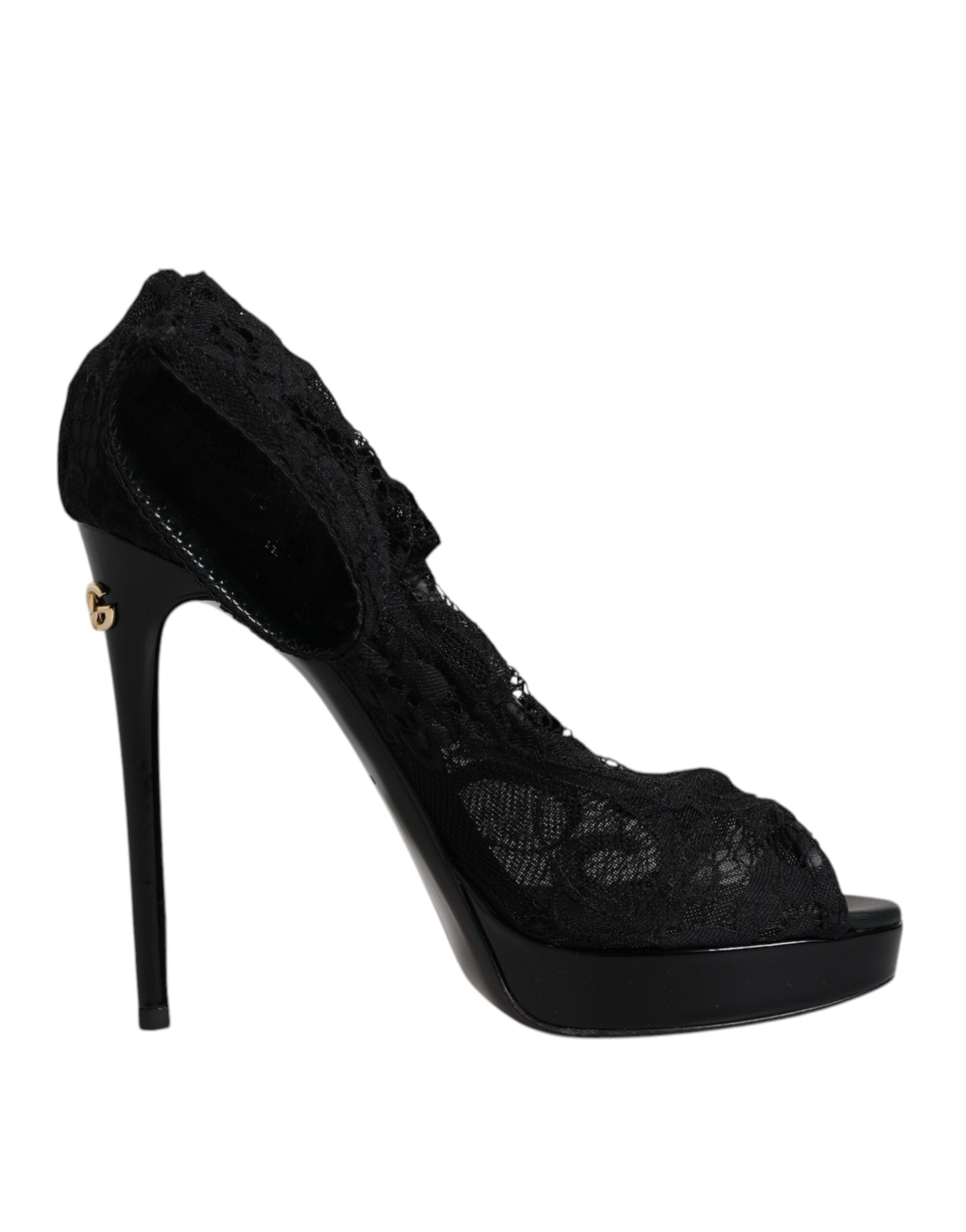 Dolce &amp; Gabbana – Schwarze Taormina-Stiefel mit Stretch-Spitze