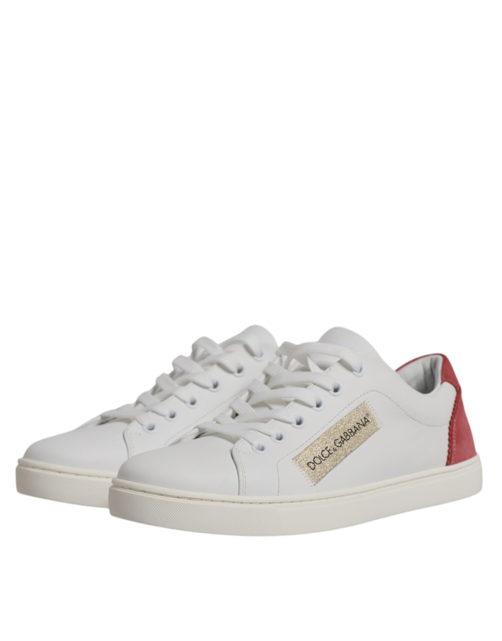 Dolce &amp; Gabbana – Weiße Sneakers aus London-Kalbsleder