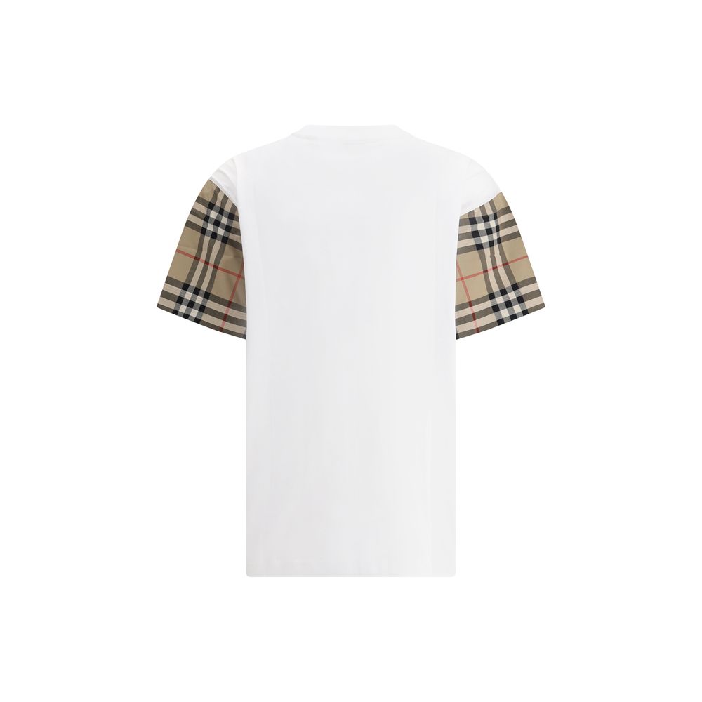 Burberry T-Shirt mit kariertem Archiv-Ärmel