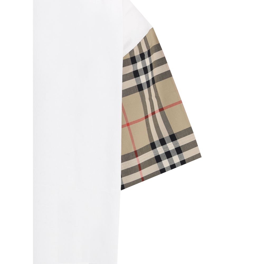 Burberry T-Shirt mit kariertem Archiv-Ärmel