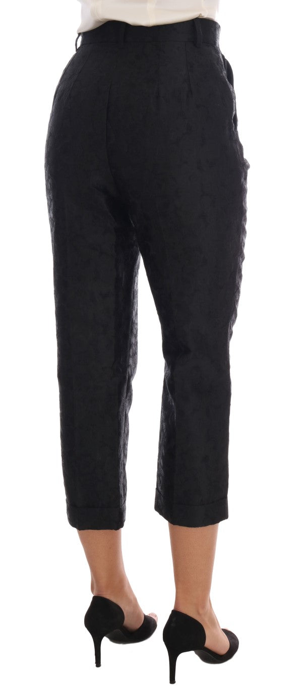 Dolce &amp; Gabbana Elegante Capri-Anzughose mit hoher Taille